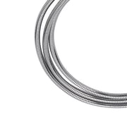Verizon Google Pixel 2 Metal Braided Type-C USB Cable Charging Power Sync Wire 6ft Long USB-C Data Cord [Silver] L3P