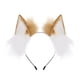 thumbnail image 4 of Tocado con orejas de zorro y orejas de gato, accesorio para el cabello Caqui, 4 of 8