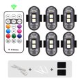 thumbnail image 1 of Wireless Light Aircraft Airplane Helicopter Warning Lights RGB Led Aircraft Strobe lights Motorcycle Lights LED Flash Position,6, 1 of 2
