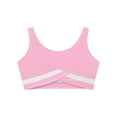 thumbnail image 5 of JanJean Kids Girls Athletic Sports Vest Top Soft Crop Cami Sleeveless Shirt Bra Tops Gymnastics Pink 12, 5 of 6