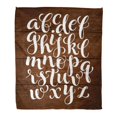 thumbnail image 1 of JSDART Flannel Throw Blanket Alphabet ABC Letters on Wood Collection Hand Chalk English Soft for Bed Sofa and Couch 50x60 Inches, 1 of 1