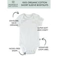 thumbnail image 2 of Honest Baby Clothing Baby Boy or Girl Gender Neutral Organic Cotton Short Sleeve Bodysuit, (Newborn-24 Months), 2 of 5