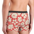 thumbnail image 5 of Junzan Beige Flowers Mens Underwear Boxer Briefs For Men’s - Small, 5 of 9