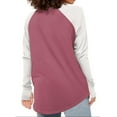 thumbnail image 3 of Besolor Tuniques pour Femmes à Porter avec Leggings Manches Raglan Trou pour Pouce Col Rond Blouse Décontractée Ample, 3 of 5