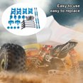 thumbnail image 4 of ZheElen RC Bras Roulants Arrière de Voiture Tasses de Direction Ensemble de Réparation de Roulement Automobile Remplacement pour WLtoys 144010 144001 144002 Rouge Bleu, 4 of 6
