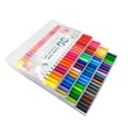 thumbnail image 1 of Graffiti dibujo pintura pluma doble cabeza doble punta pincel rotulador conjunto acuarela bolígrafos papelería, 80 colores Inevent EL2477-06B, 1 of 7