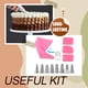thumbnail image 2 of Bewildely Color aleatorio 14 unids/set bolsa de glaseado boquillas boda cumpleaños aniversario pastel tubería consejos crema raspadores herramienta para Cocina y Comedor Blanco Bewildely HA009665-04, 2 of 6