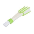 thumbnail image 2 of 3-in-1 Car Vent Cleaning Brush - Double-Sided Microfiber & Bristle Tool for Vents, Dashboards & Auto Interior, 16.5cm Ergonomic Handle, White, 1pc, 2 of 6