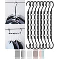 thumbnail image 1 of Mr. Pen- Perchas para ahorrar espacio, color negro, paquete de 8, perchas para ropa que ahorran espacio, perchas para armario, ahorradores de espacio, perchas para camisas, ahorro de espacio, organiza, 1 of 5