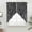 Black, variant on Red Striped Swag Valances for Windows, Kitchen Curtains 36 Inch Length 2 Panels Set, Classic Minimalist Waves Lines Pattern Short Curtains for Small Windows Rod Pocket Cafe Curtains Drapes 28"x36"