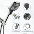 thumbnail image 5 of HOPOPRO Showerhead with Headheld,3 Spray Settings Handheld Showerhead for Bathroom,Square Hand Held Showerhead with Hose and Bracket, 5 of 7