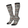 thumbnail image 2 of Daiia Sports Socks Rooster Printed Novelty Crew Socks for Men Women Knee High Socks Cotton Socks Soft & Breathable Support Unisex Socks, 2 of 9