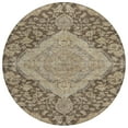 thumbnail image 2 of Addison Rugs Chantille Indoor/Outdoor Traditional Global Chocolate Washable Round Rug, 8' x 8', 2 of 6
