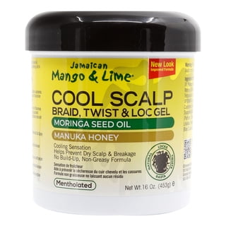 Mangue Jamaïcaine et Lime No More Itch Gel Rafraîchissant pour Cuir Chevelu, Tresse, Torsade et Local 16 oz