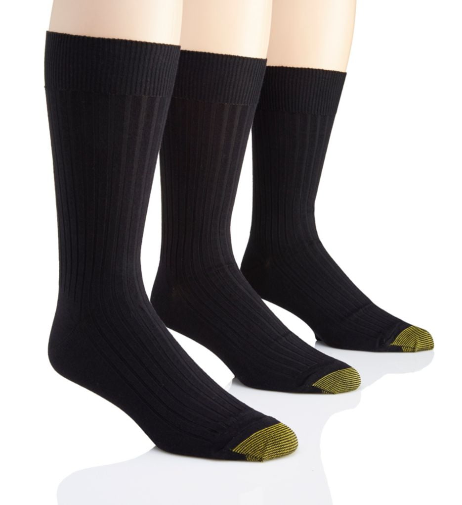 Gold Toe Mens Dress Crew Socks 3 Pairs 