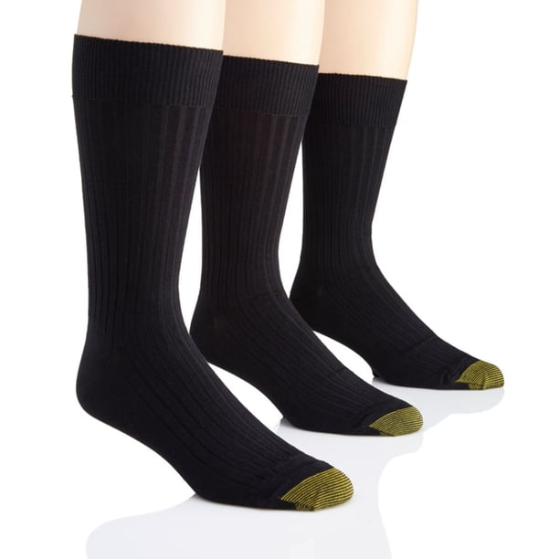 Metropolitan Heritage Socks 3 Pack Gold Toe Men's Metropolitan Black Dress  Socks - 3 Pack, Nylon Crew (Size 12-16) Mens Dress Socks Size 10-13