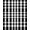 Black And White, Pattern 10, variant on Design&I 8'x10' Washable Area Rug Classic Grid Plaid Black White Checkered Geometric Border Design for Dining Room, Large Office, Lounge, Snag-Free