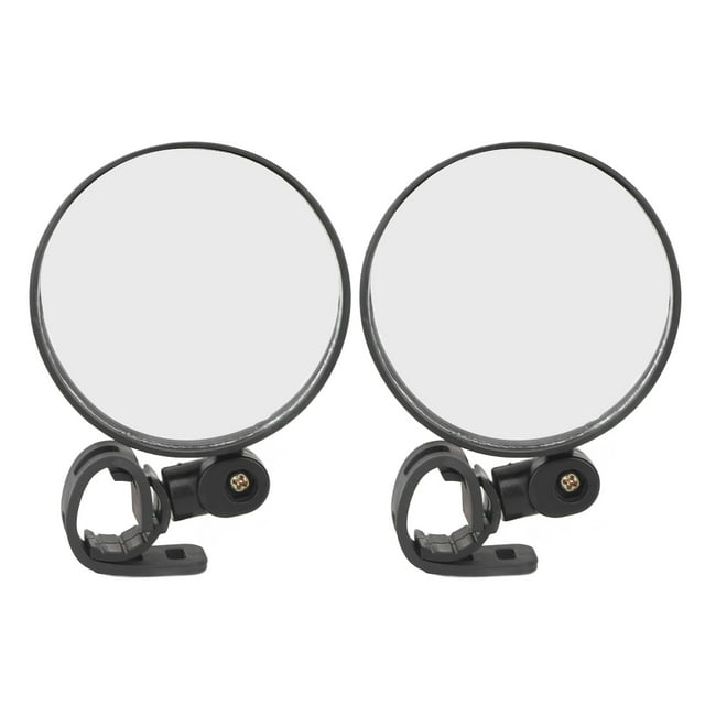 2 espejos retrovisores para bicicleta, de 8 cm, ajustables, gran angular, redondos, universales, para silla de ruedas y bicicleta
