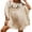 001 Beige, variant on Swimsuit Cover Up for Women Plus Size Bathing Suit Cover Ups Casual Beach Cover Up with Fringed Hem Shermie