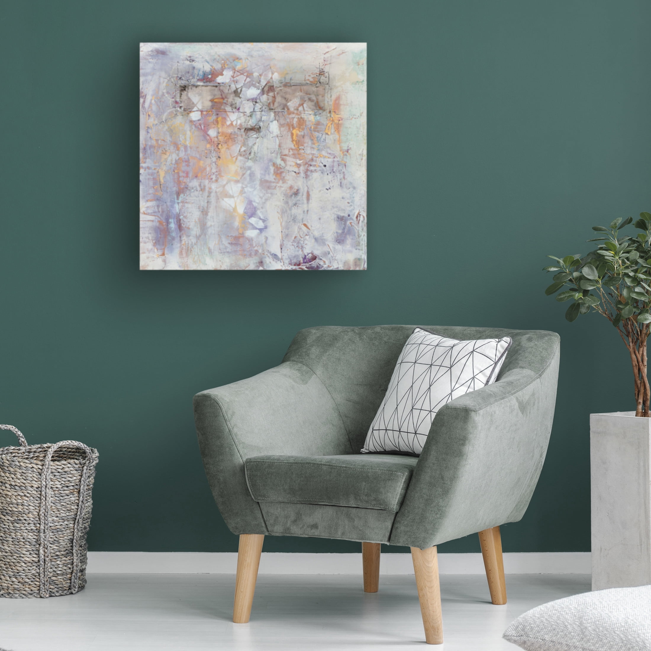 Canvas Wall Art - Karen Hale 'Relic of The Past I' Wall Art for Living Room, Bedroom, or Office Décor by Trademark Fine Art - 24 x 24 Inches