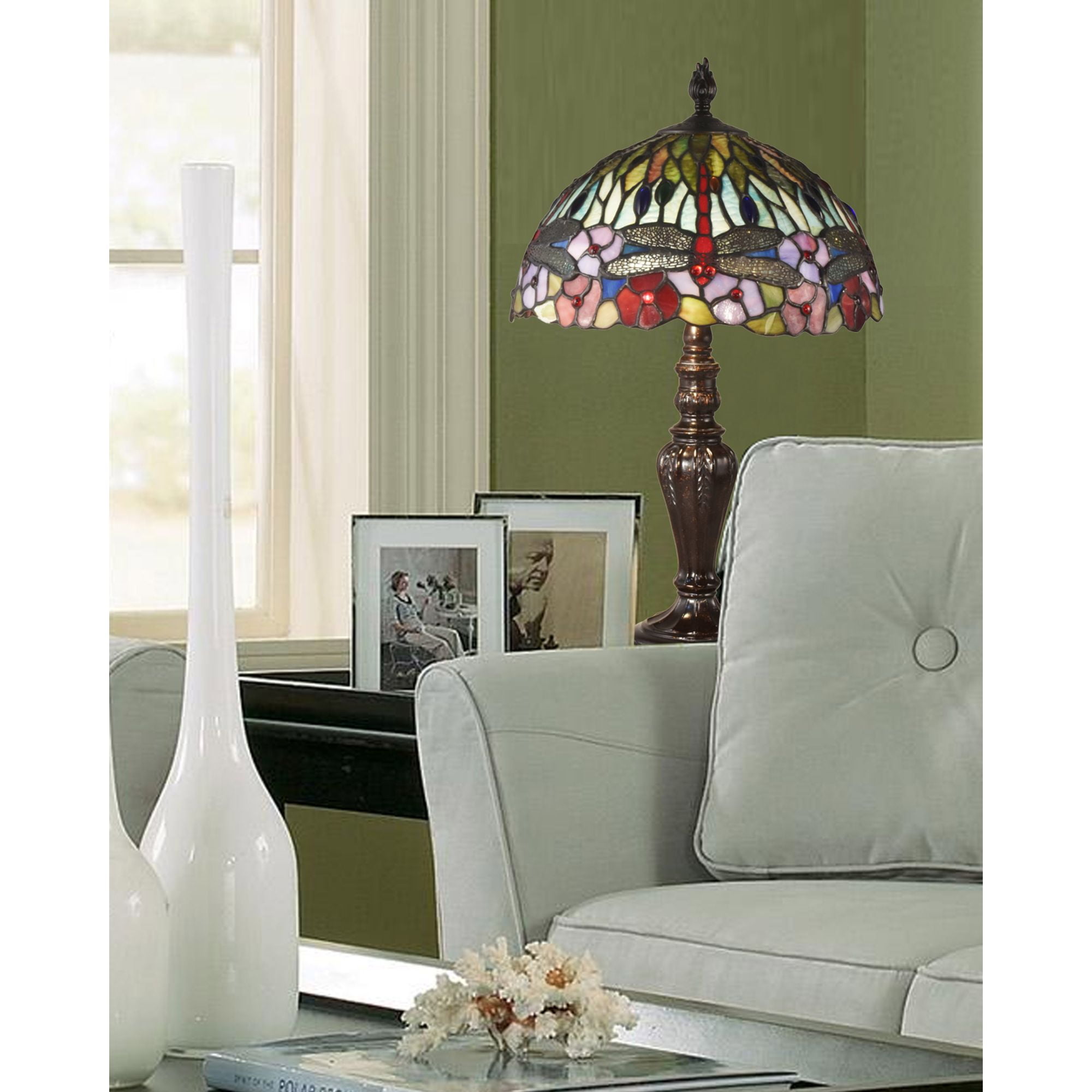 Dale Tiffany Lighting - Dragonfly Bounty - 2 Light Table Lamp