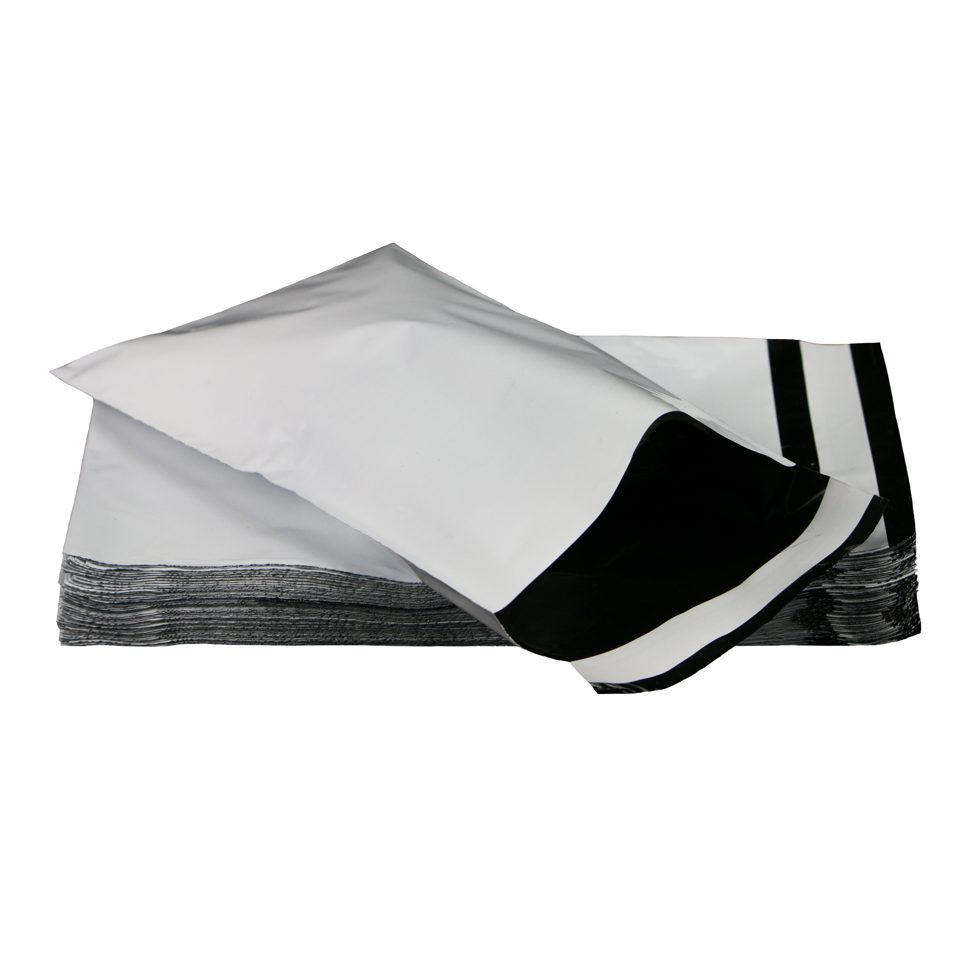 StarBoxes 100 Poly Mailers Bags 10 x 13" - #3 White Pouches Self-Sealing