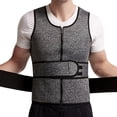 thumbnail image 4 of Male Body Compression Tank Top with Zipper for Men Elastic Slim Fit Sport Shapewear Vest Enhanced Workout Performance Mens Muscle Gym Tank Top Breathable Sleeveless Shirts for Active Men, 4 of 5