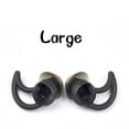 thumbnail image 4 of Almohadillas de goma de silicona CUTICAT Tapones para los oídos Negro para QC20 QC30, 4 of 8