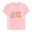 Pink, variant on Bixock Toddler Boys Girls Short Sleeve Shirts Birthday Girl Print T Shirt Crew Neck Tops Toddler Clothes 2Y-15Y