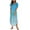 Light Blue, variant on Kaemgyyd Dress for Women Causal Short Sleeveless V Neck Tunic Dress Gradient Loose Soft Maxi Dress with Pockets Fall