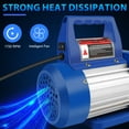 thumbnail image 6 of Vacuum Pump, 110V/60Hz 1/3HP 4 CFM Single Stage Vacuum Pump with Oil Bottle, Auto AC Vacuum Pump for R12 R22 R134a R410a R502 Automotive Air Conditioner Servicing Resin Degassing, 6 of 9