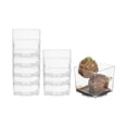 thumbnail image 2 of Mini Serve 2 oz Square Clear Plastic Quadrato Cup - 1 3/4" x 1 3/4" x 1 1/2" - 100 count box, 2 of 11