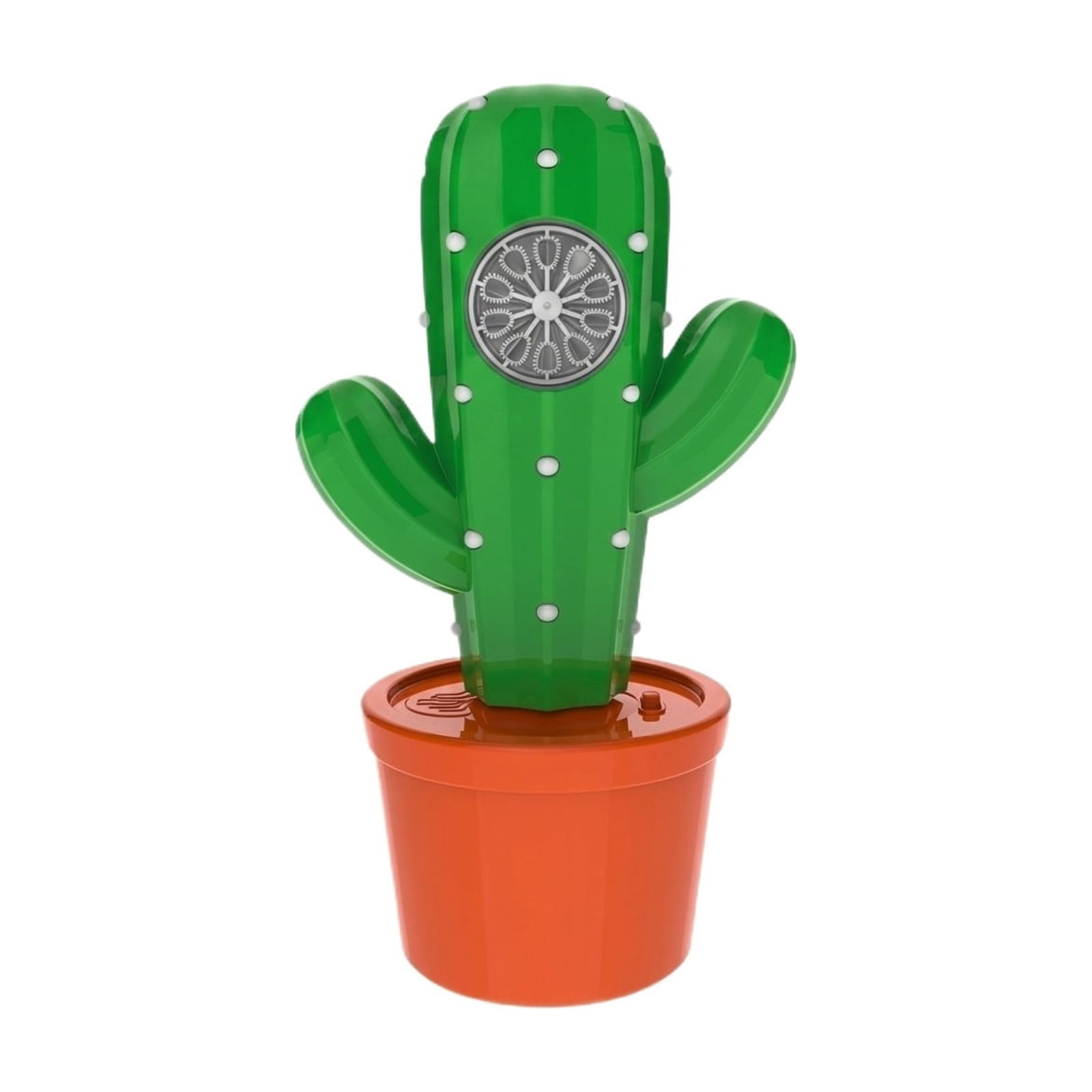 Cactus Shaped Bubble Machine - Rechargeable Electric Bubble Blower with LED Lights & Multi-Hole Output, Indoor & Outdoor Atmosphere Tool