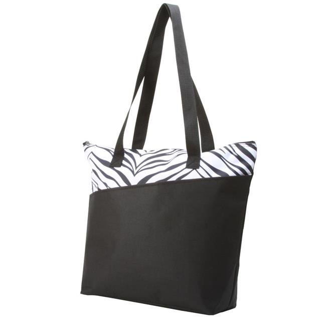 DDI 2339658 Zebra Zipper Tote Case of 50