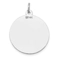 thumbnail image 3 of Finest GoldXWM595-18 14K White Gold Round Disc Charm, 3 of 3