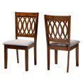 thumbnail image 2 of Baxton Studio Florencia Modern Grey Fabric and Walnut Brown Finished Wood 2-Piece Dining Chair Set, 2 of 9