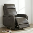thumbnail image 2 of CHITA Electric Power Recliner, Zero Wall Hugger Recliners RV Recliners for Small Space Living Room, Faux Leather Single Sofa Chair with Adjustable Headrest USB&Type-C Charge, Chocolate Brown, 2 of 15