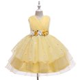 thumbnail image 2 of Esaierr Kids Baby Girls Princess Dresses Flower 2-10T Girl Dress Sequin Tutu Tulle Princess Wedding Bridesmaid Birthday Party Pageant Dress Evening Dress Wedding Dress, 2 of 7