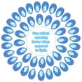 thumbnail image 4 of Unique Bargains Flat Back Acrylic Teardrop Gems, 12x7mm Teardrop Rhinestones Bead, Blue 100Pcs, 4 of 7