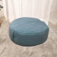 thumbnail image 2 of Puf Redondo Asiento Otomano Piso Suave Reposapiés Para Dormitorio Lavable Azul SM SunniMix puf redondo, 2 of 7