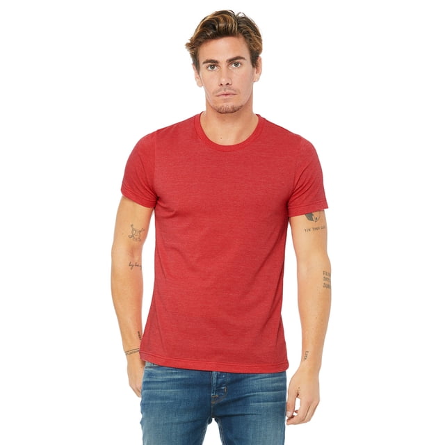 Camiseta unisex Bella + Lienzo Heather CVC HEATHER RED XS 3001CVC