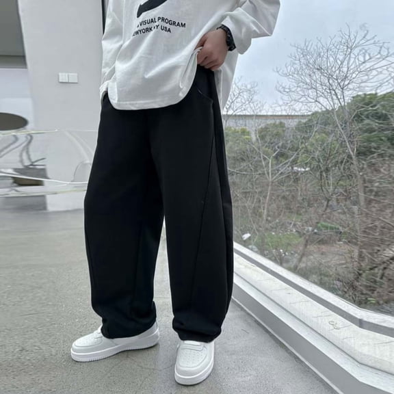 Teen Sweatpant for Boys Elastic Waist Jogger Baggy Athletic Pants for Boys Boyss Sweatpants 11-12 Years