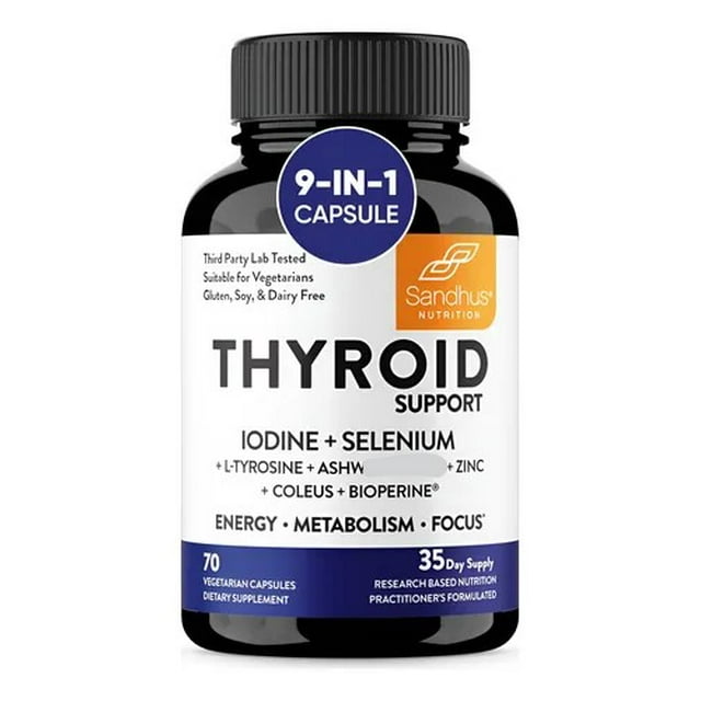 SANDHUS| THYROID 70 CAPSULAS | con ASHW