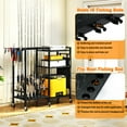 thumbnail image 2 of TC-HOMENY Multifunctional Fishing Rod Stand, Fishing Rod Holder Cart for 16 Pcs Fishing Poles w/ 3-Layer Storage Space, Convenient for Total 210 lbs Load-bearing Fishing Pole, Rack, 2 of 9