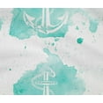 thumbnail image 4 of oneOone Cotton Flex Aquamarine Green Fabric Texture & Anchor Hook Watercolor Fabric For Sewing Printed Craft Fabric By The Yard 40 Inch Wide, 4 of 4