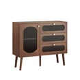 thumbnail image 5 of Noble House Accent Storage Cabinet with 3 Drawers, Sideboard for Living Room, Entryway, Natural, 5 of 10