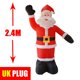 thumbnail image 1 of Decoración navideña para exteriores, muñeco de nieve inflable de Papá Noel, modelo de árbol de Navidad grande de 1,2 M-2,4 M, juguete para decoración del hogar, 1 of 4