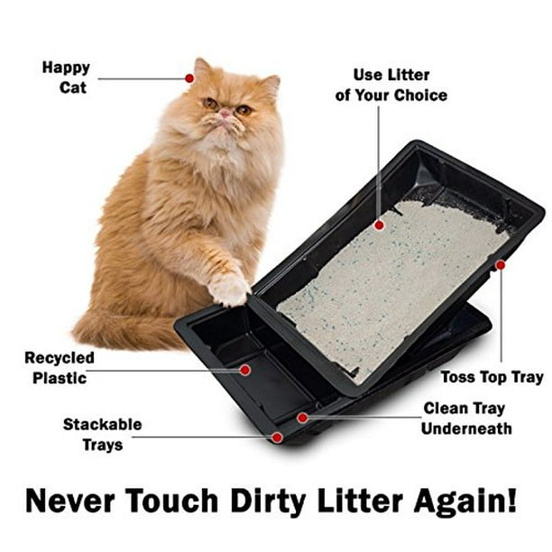 Disposable kitty hotsell litter trays