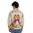 thumbnail image 5 of Happy Thanksgiving Cavalier King Charles Spaniel with Turkey Pumpkins Autumn Vibes All Over Print 3D Baseball Jacket Dog Lover Gifts Bomber Jacket Softball - 12018, 5 of 6