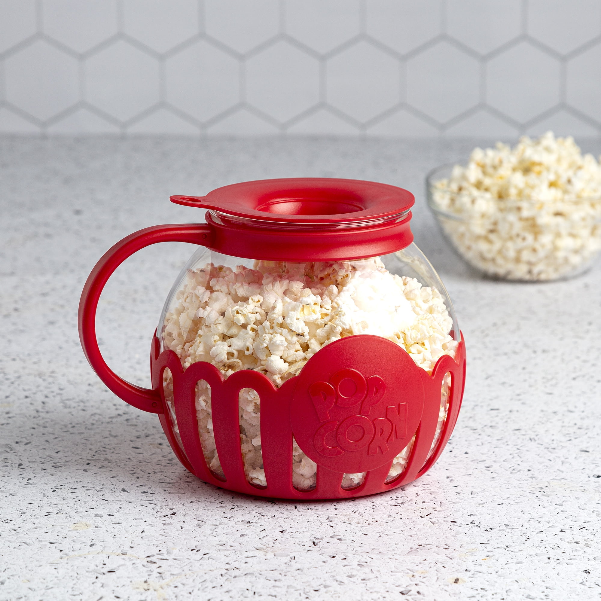 Order Home Collection Glass Microwave Popcorn Popper w/ 6 Popcorn